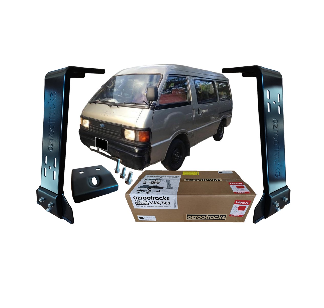 4x OZ44 Carbon Steel Brackets 44CM Ozroofracks