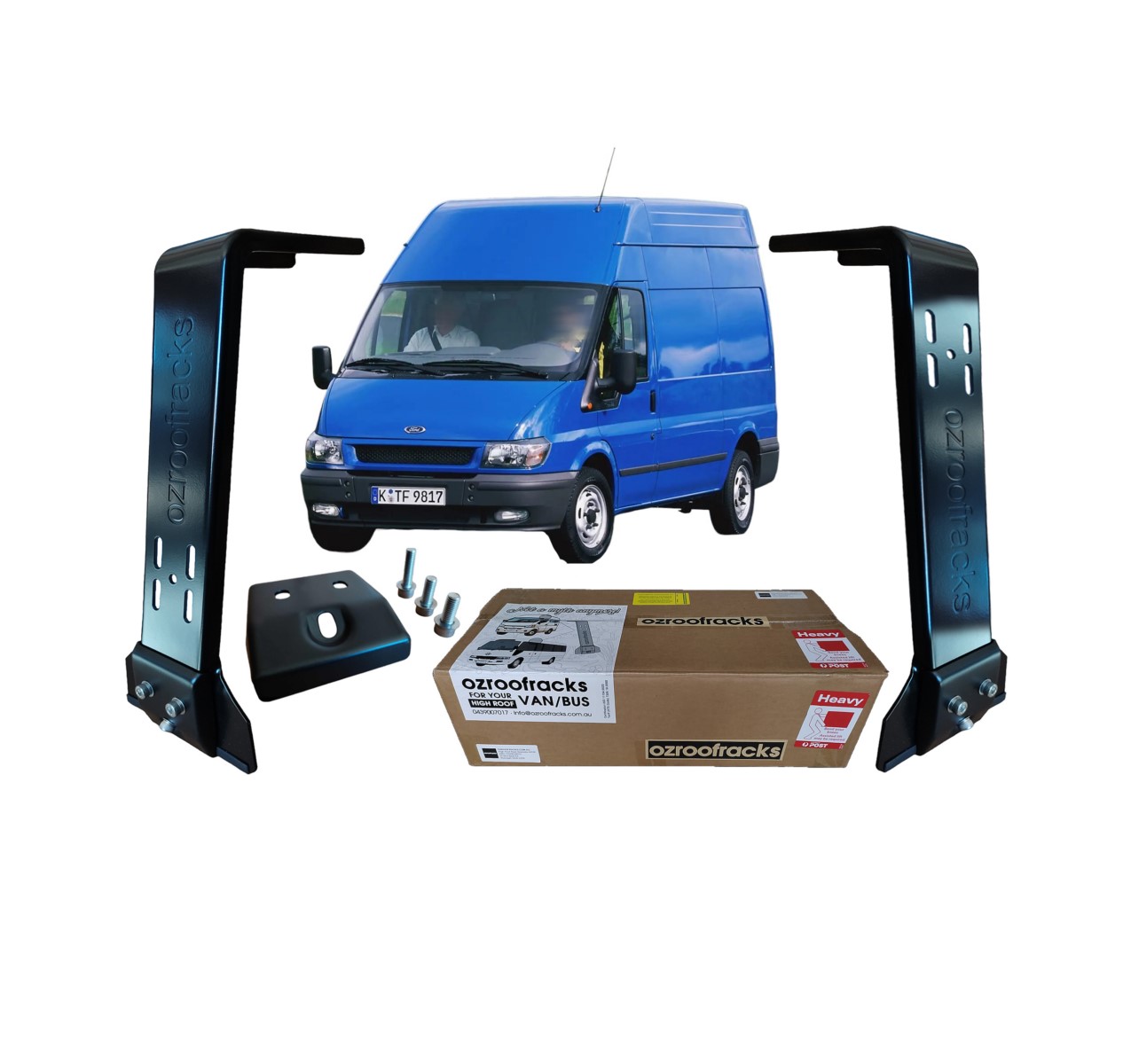 8x OZ44 Carbon Steel Brackets 44CM Ozroofracks