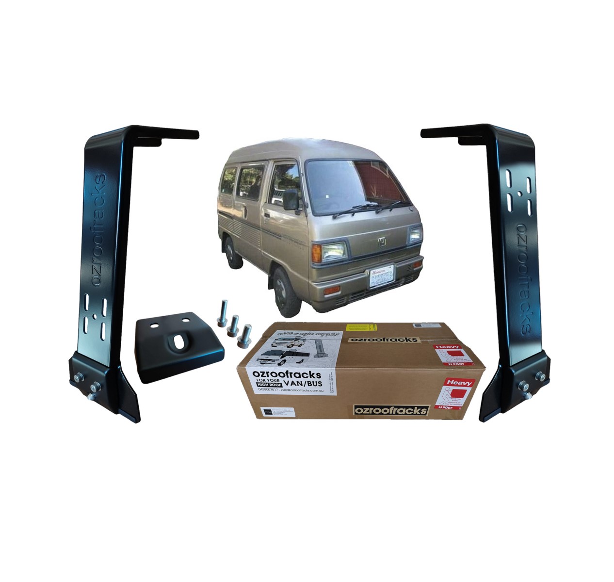 8x OZ44 Carbon Steel Brackets 44CM Ozroofracks