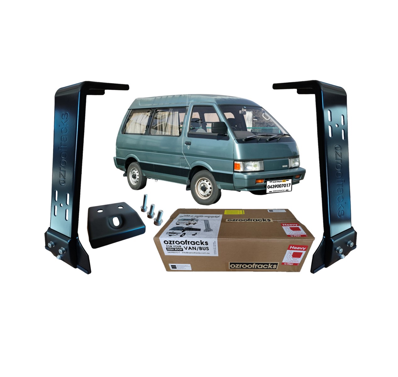 4x OZ44 Carbon Steel Brackets 44CM Ozroofracks