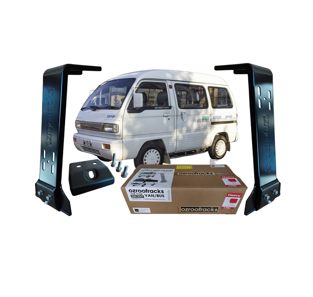 8x OZ44 Carbon Steel Brackets 44CM Ozroofracks