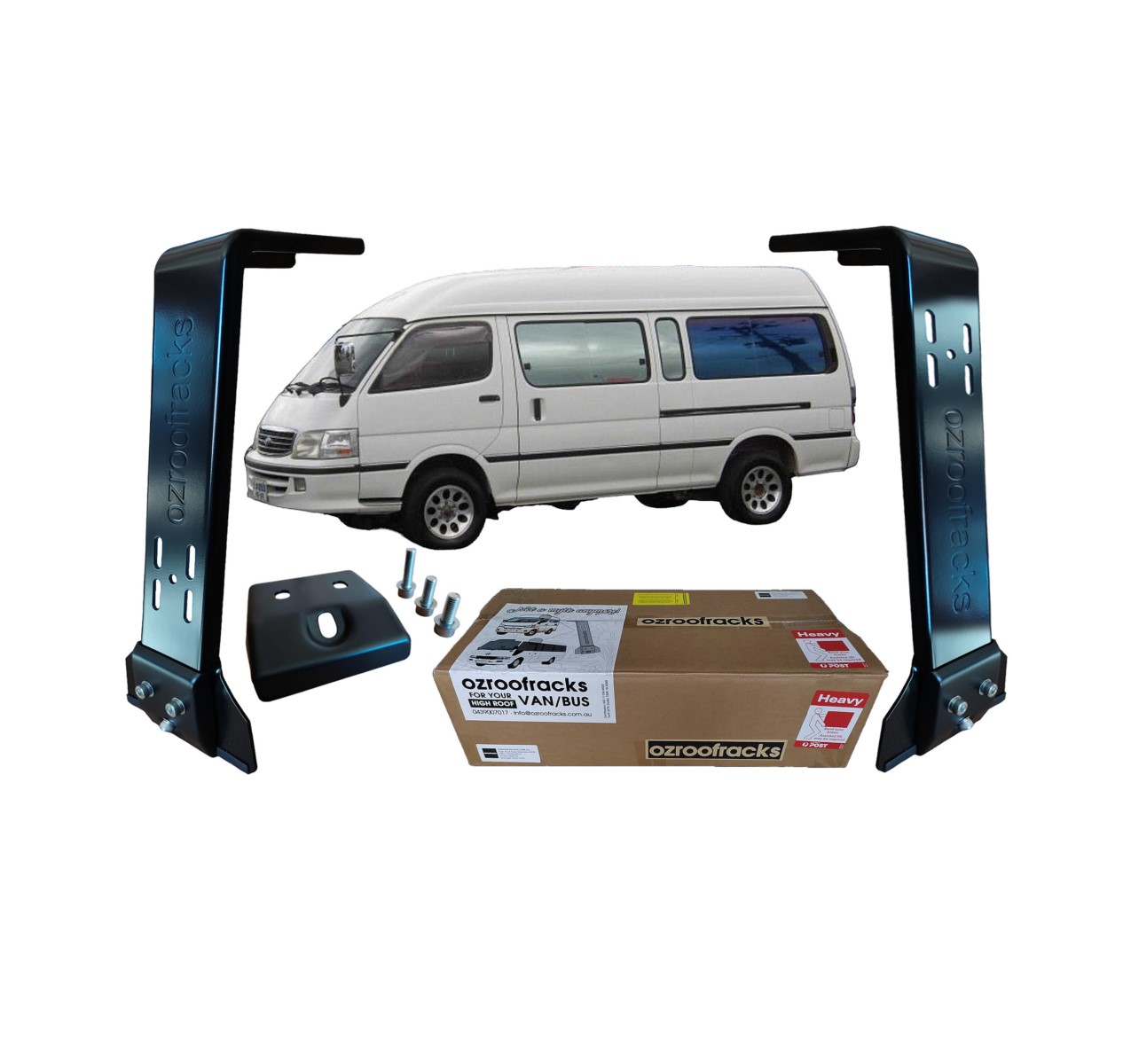 2x OZ44 Carbon Steel Brackets 44CM Ozroofracks