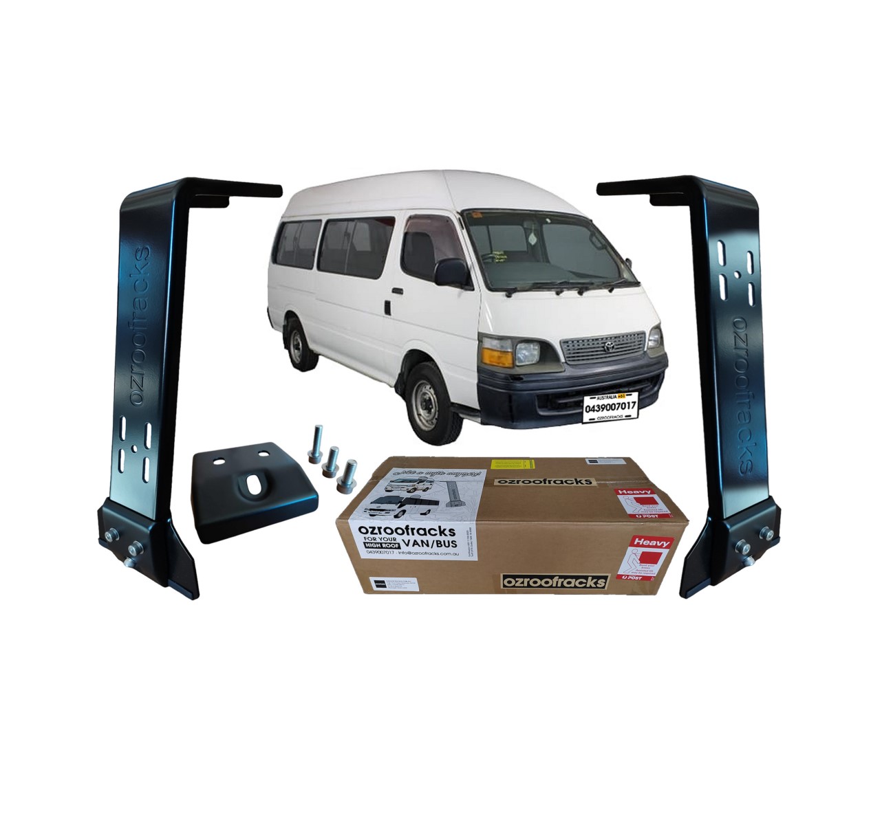 12x OZ44 Carbon Steel Brackets 44CM Ozroofracks