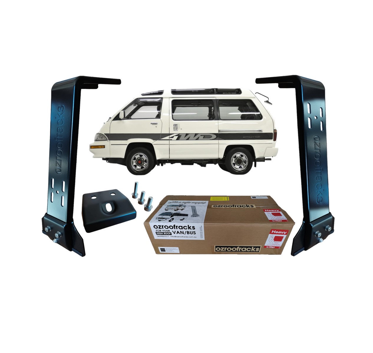 8x OZ44 Carbon Steel Brackets 44CM Ozroofracks