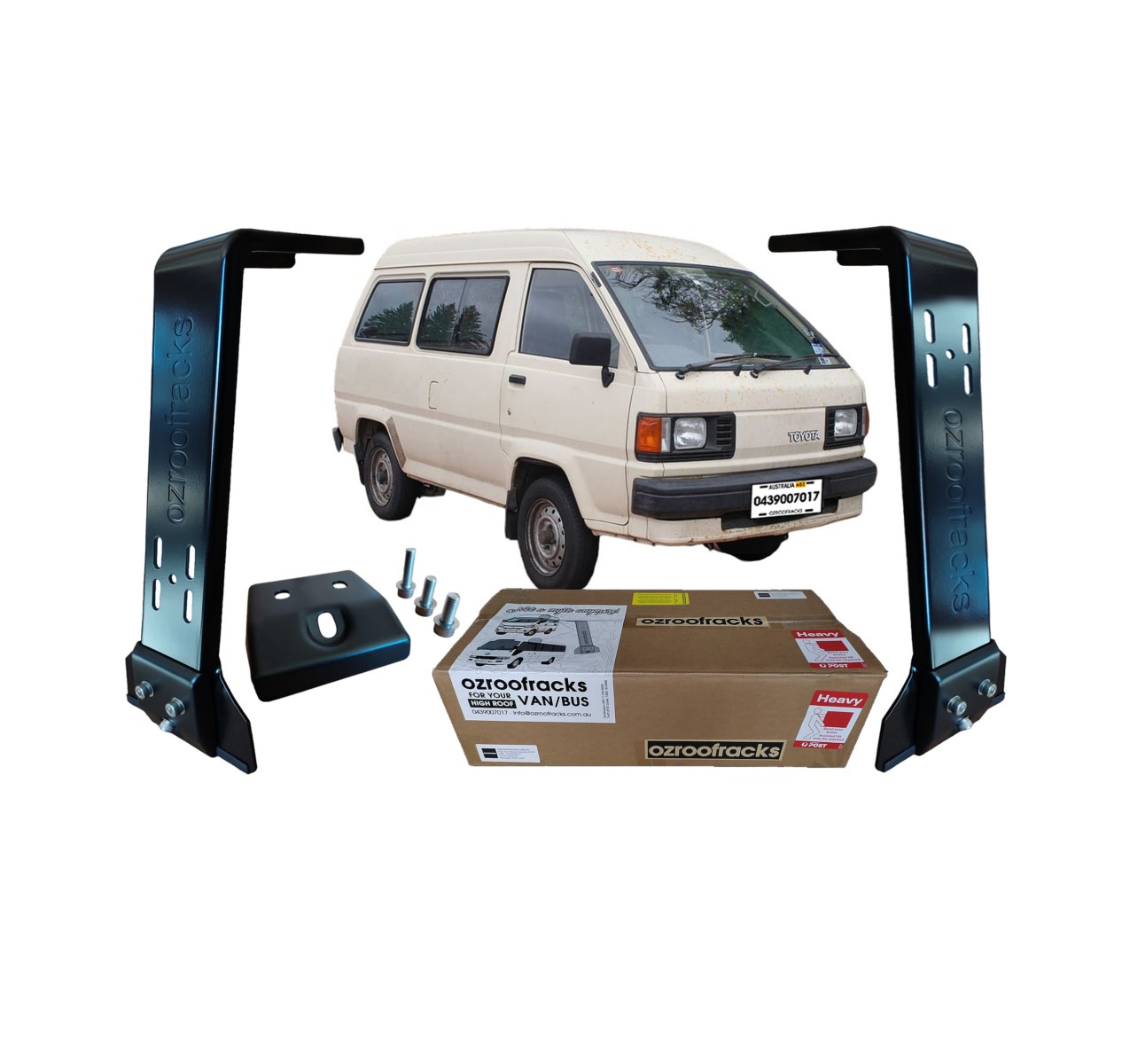 8x OZ44 Carbon Steel Brackets 44CM Ozroofracks